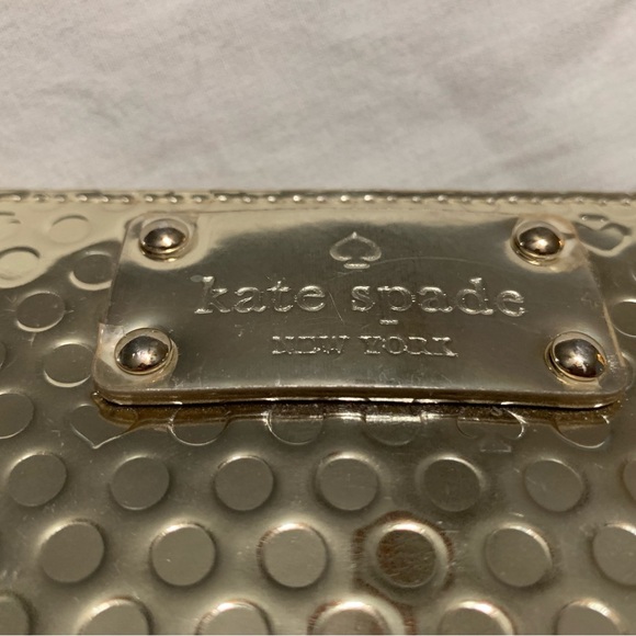 Kate Spade Gold Wristlet Good Condition - Picture 3 of 5